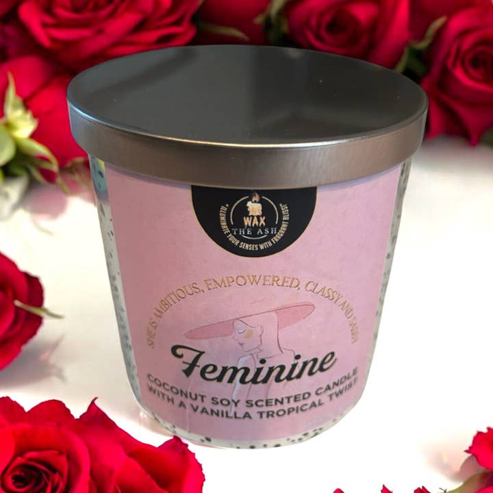 CANDELA FEMMINILE per la vendita all'ingrosso da parte di Wax the Ash Candle LLC