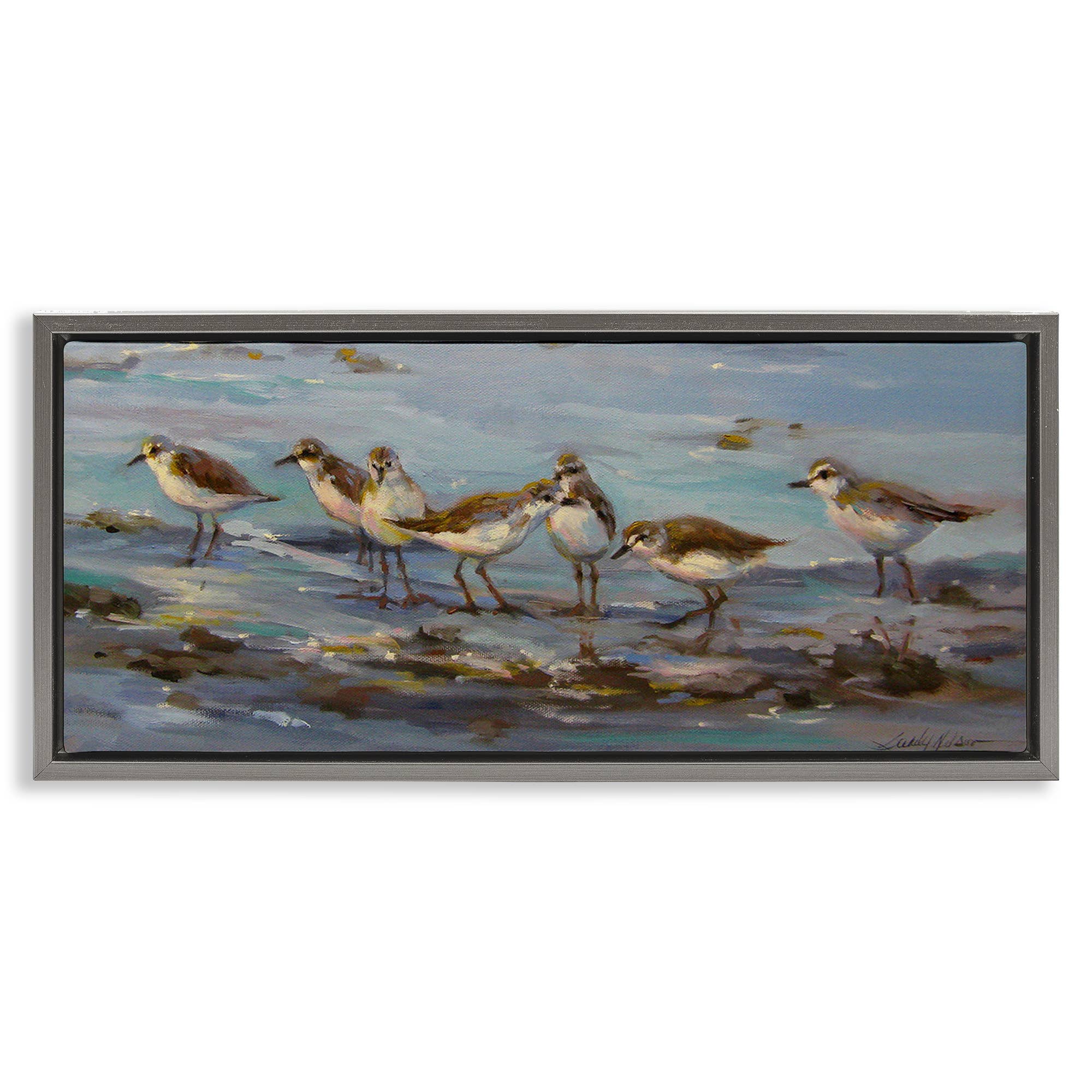 Stupell Industries - Wholesale Wall Sign - Sandpiper Flock on Shore - Framed Wall Art20
