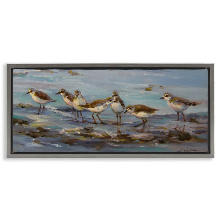 Stupell Industries - Wholesale Wall Sign - Sandpiper Flock on Shore - Framed Wall Art20