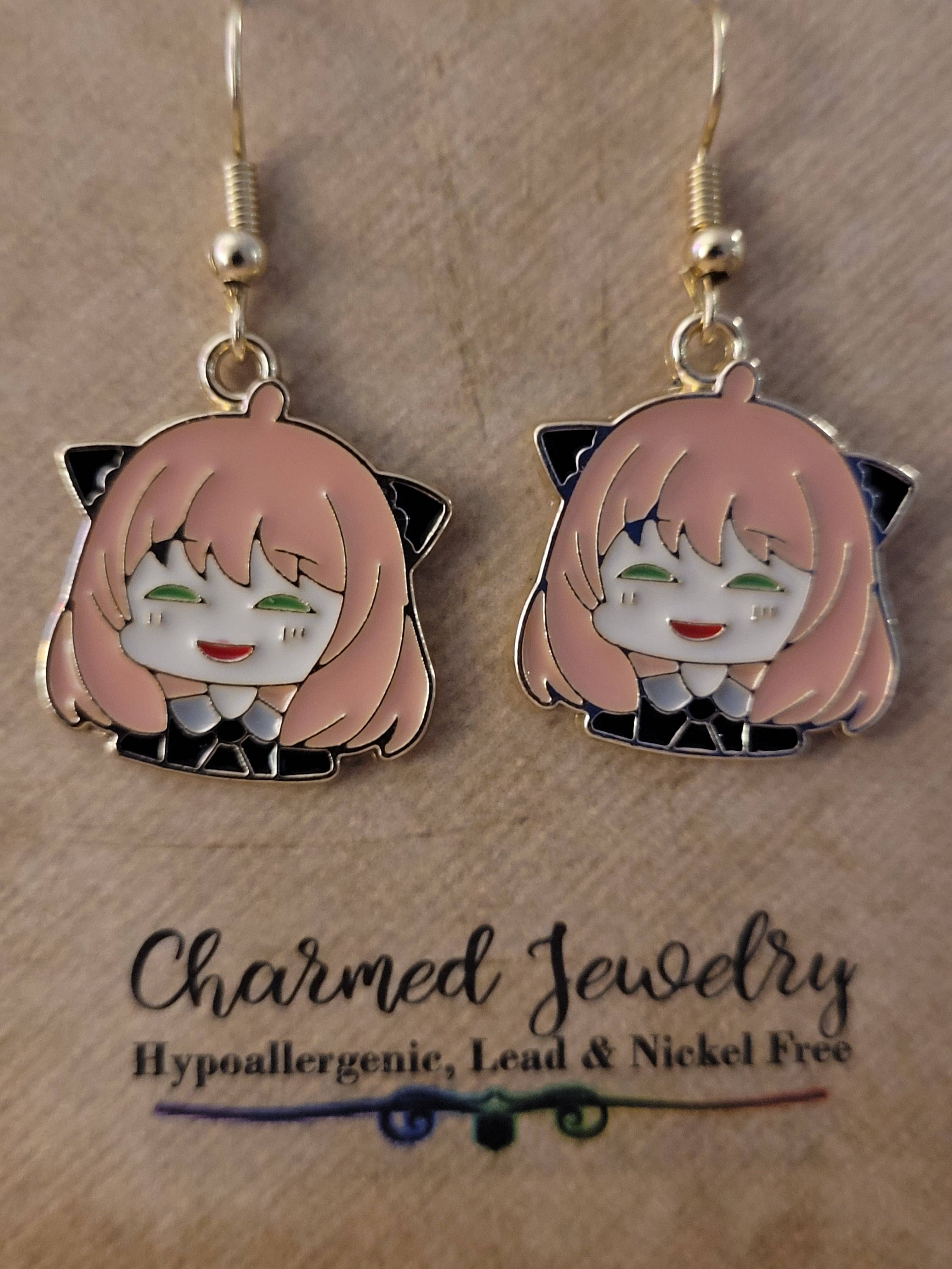 Con-Quest Crafts - Wholesale Jewelry Set - Shounen Anime Inspired Earrings, Necklaces & Zipper Pulls 17