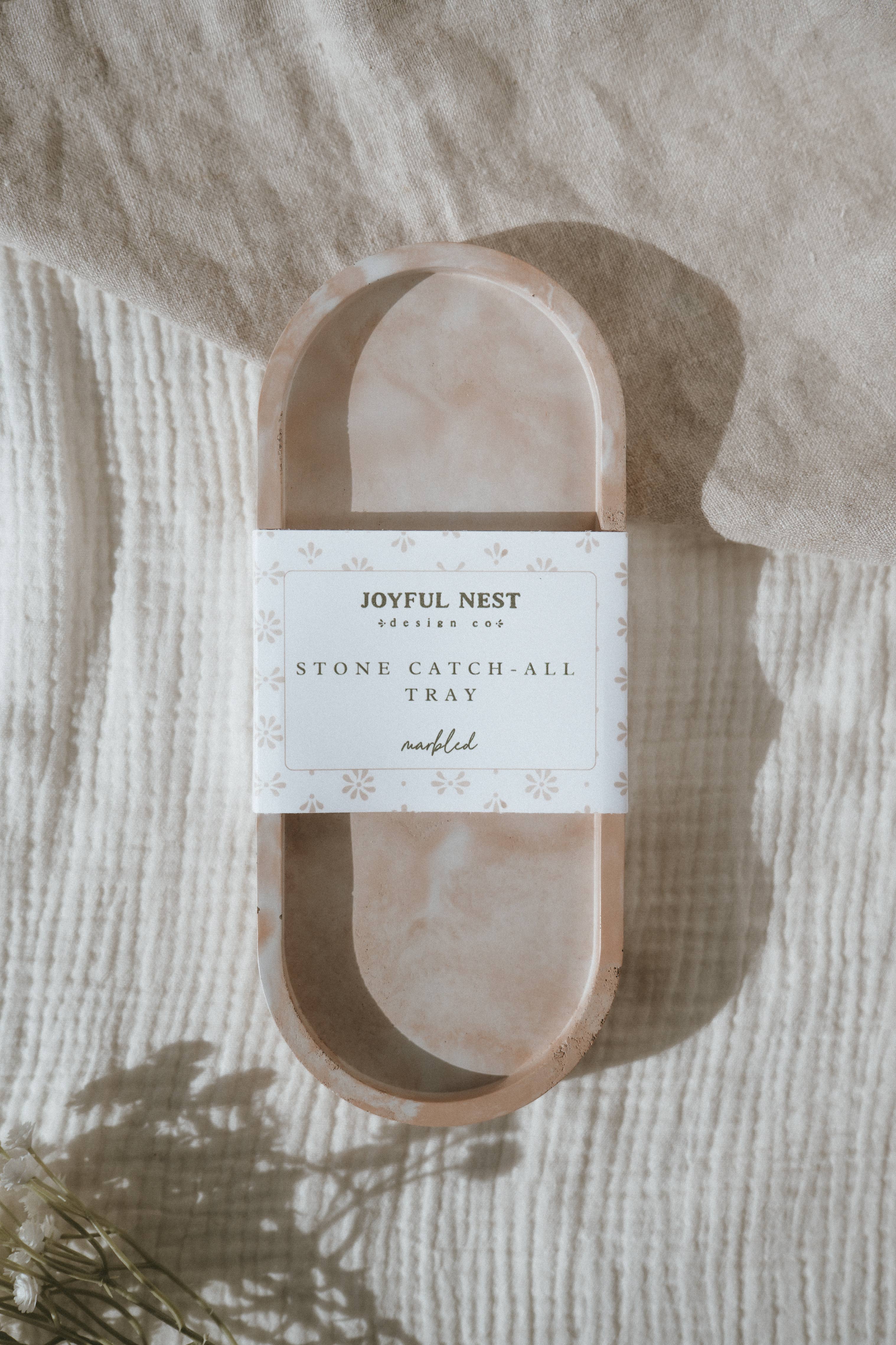 Joyful Nest Design Co. - Wholesale Decorative Tray - Decorative Tray | Oval Concrete Tray | Soap Bottle Tray 13