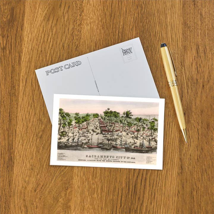 Found Image Press - Wholesale Postcard - Postcard CA-134 Early View, Sacramento, California1