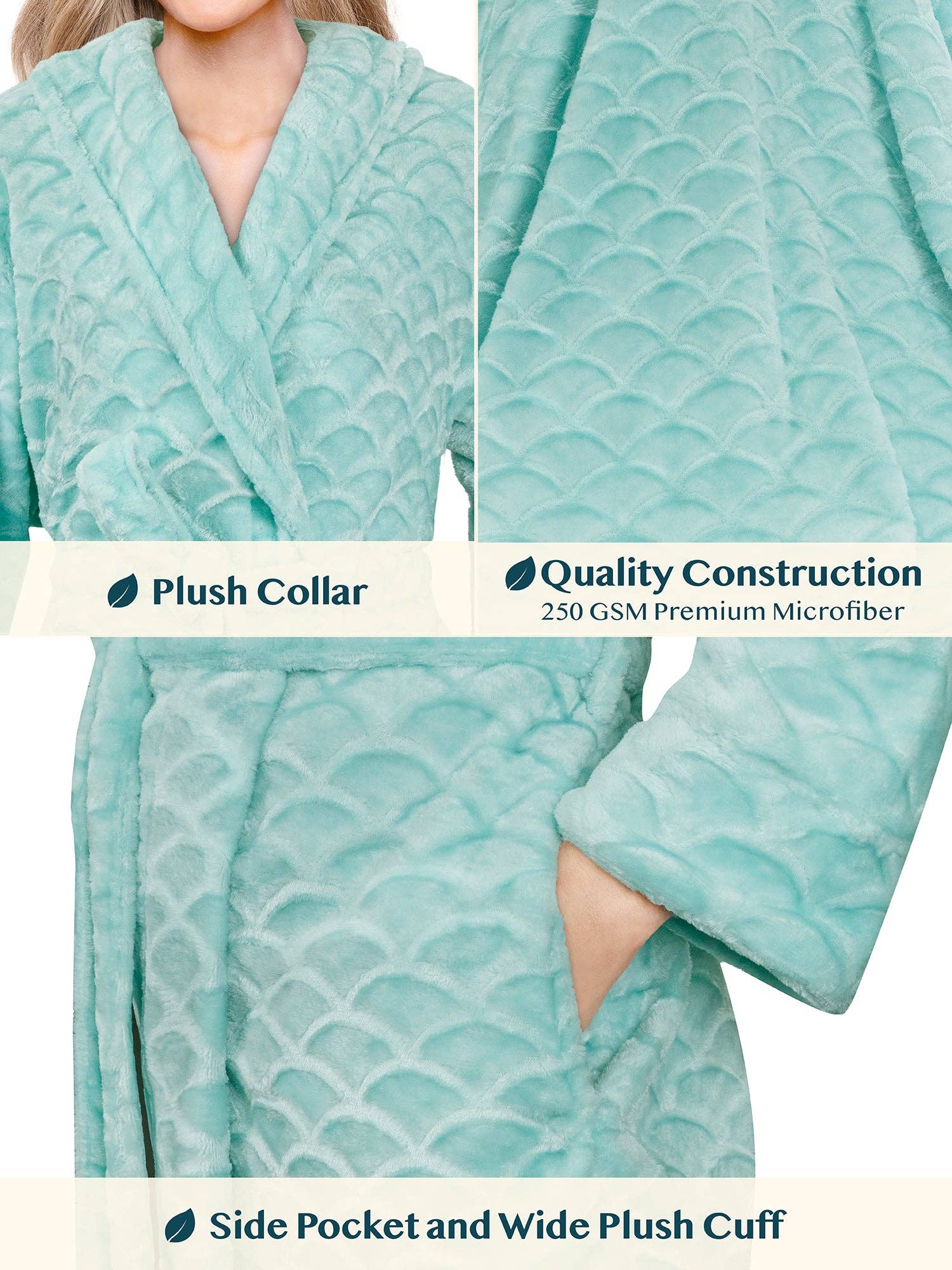 Pavilia - Wholesale Badjas - Dames - Dameskamerjas met geschulpte patroon28