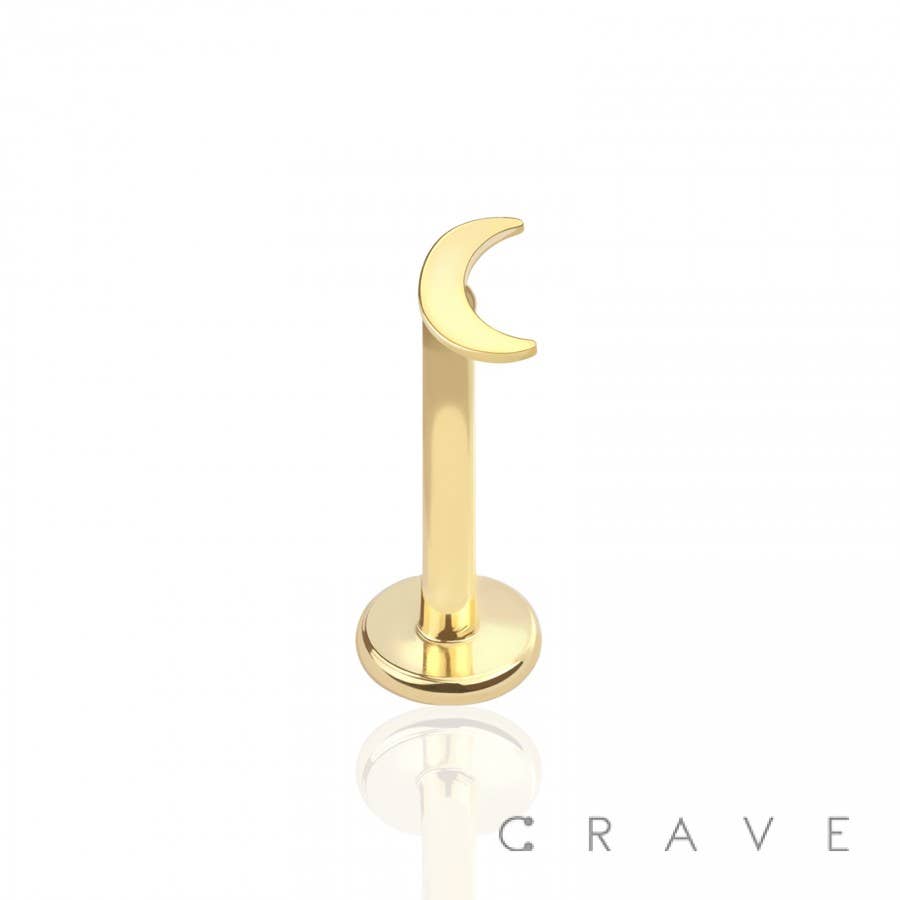 CRAVE – Großhandel Ohrstecker – MONDSPITZE MIT INNENGEWINDE 316L SS LABRET0