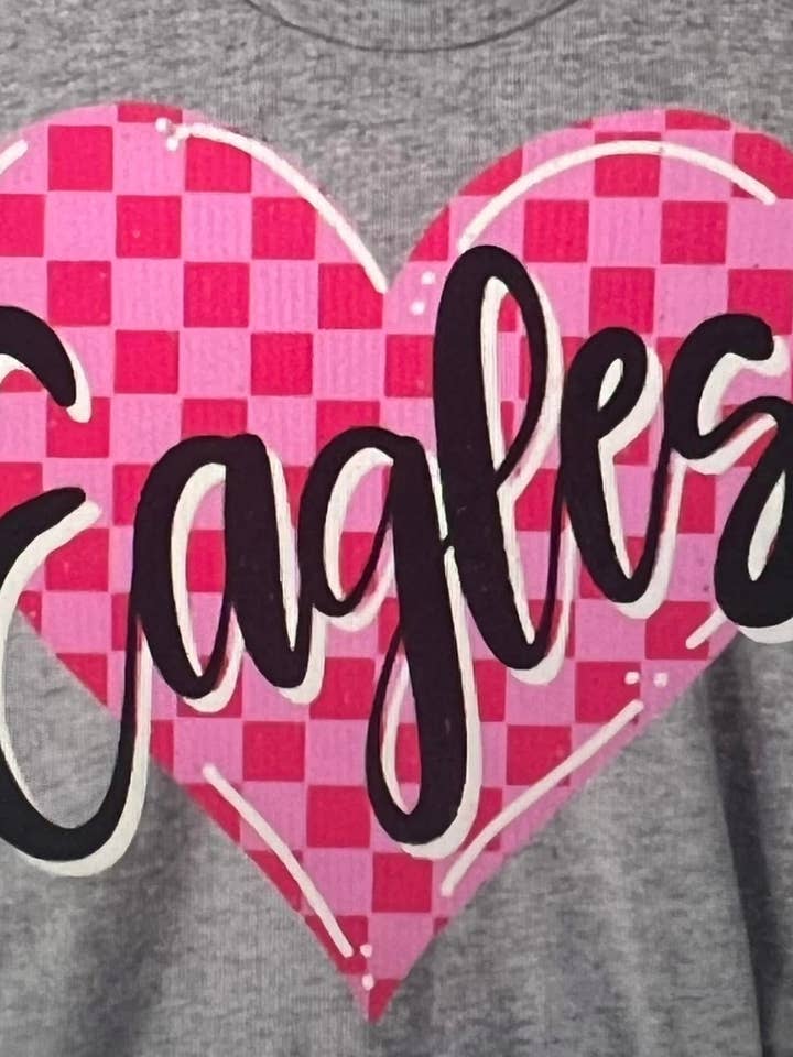 Camiseta de Mascota con Corazón a Cuadros Personalizable para venta al por mayor de GypC Ink