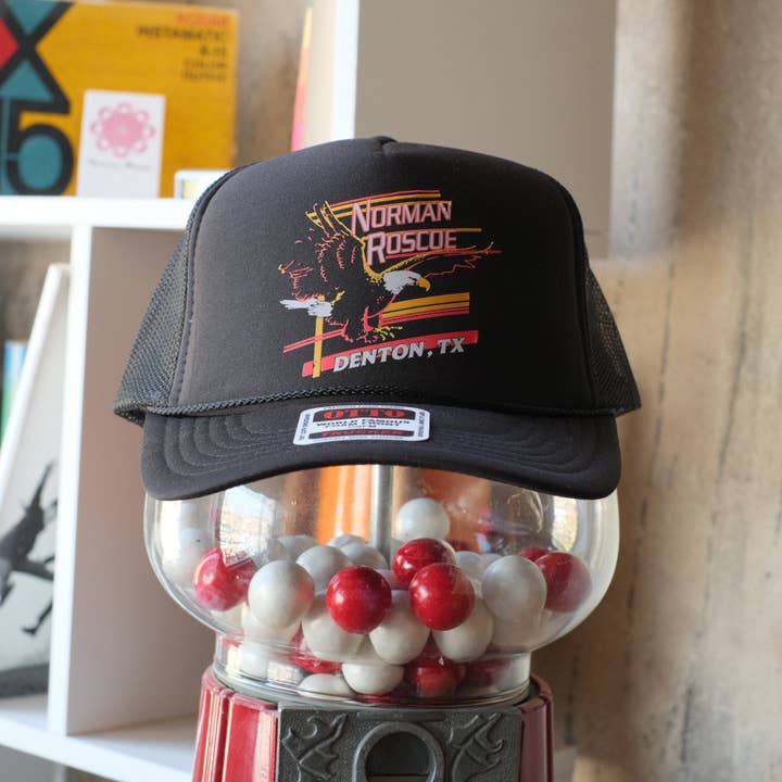 Norman Roscoe Eagle Foam Trucker Snapback Hat (Brown) for wholesale by NORMAN ROSCOE