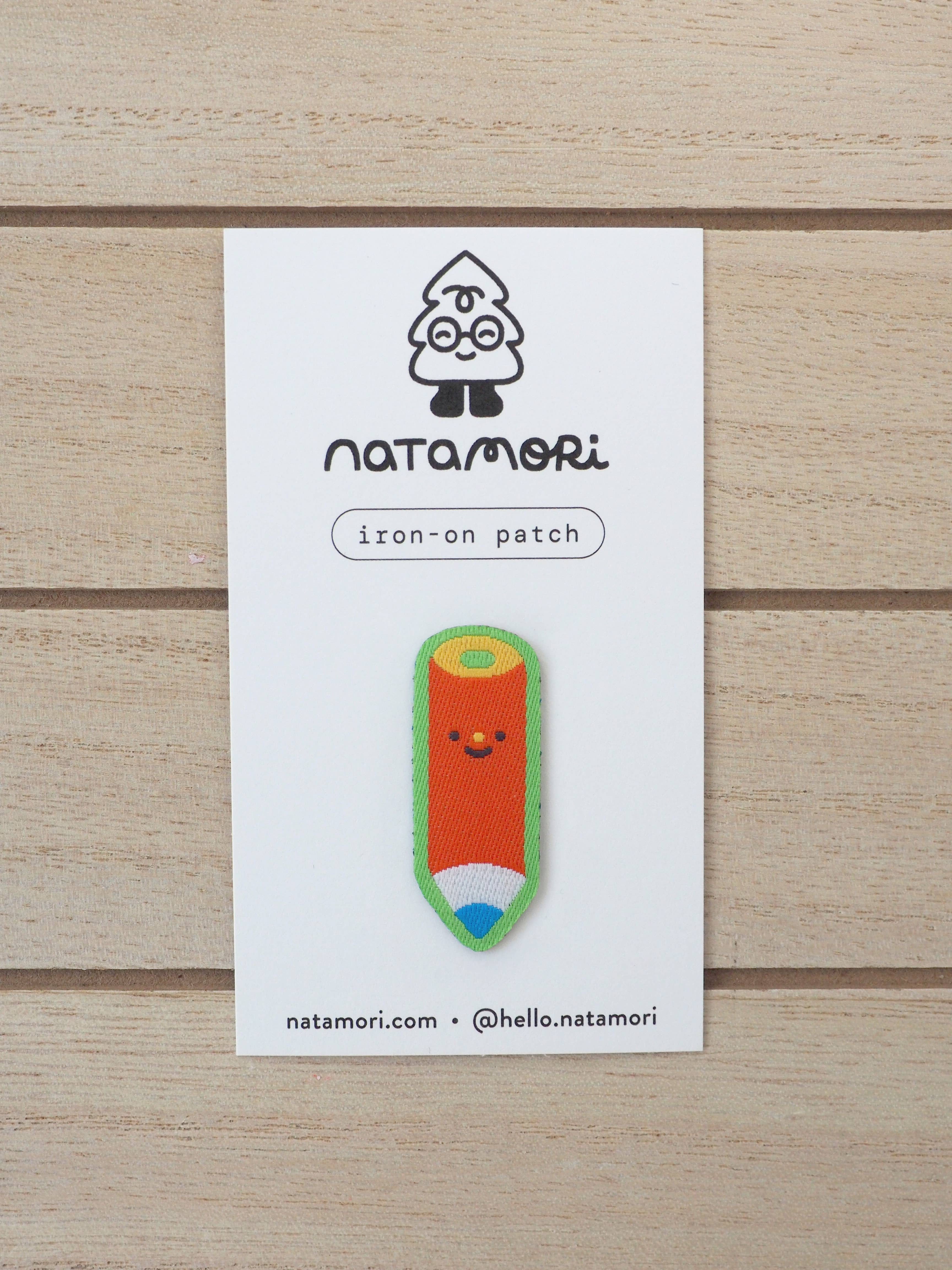 natamori – wholesale Patch – red pencil • iron-on patch1