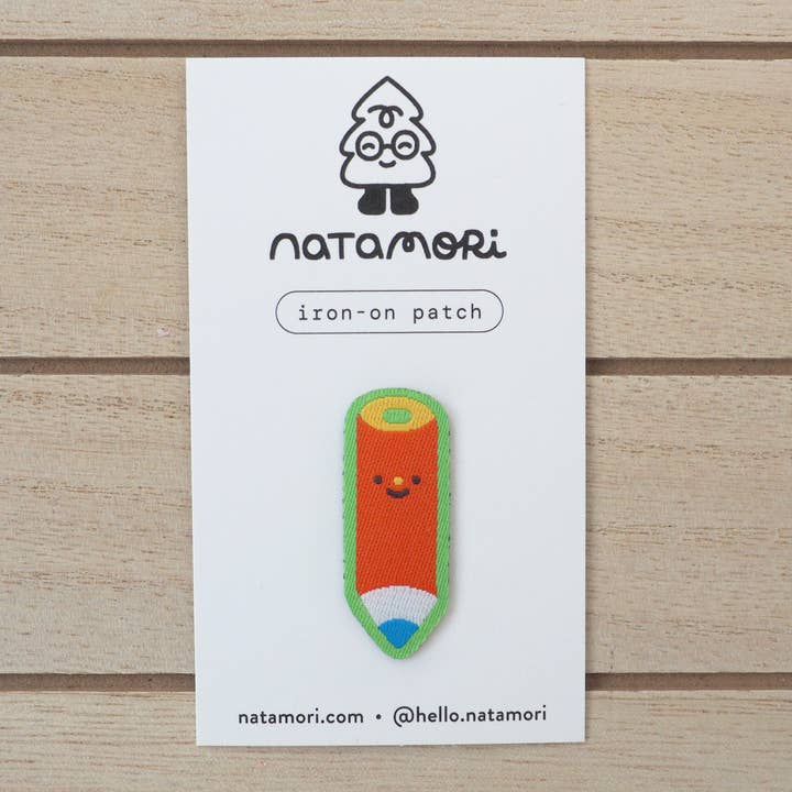 natamori - Wholesale Patch - red pencil • iron-on patch1