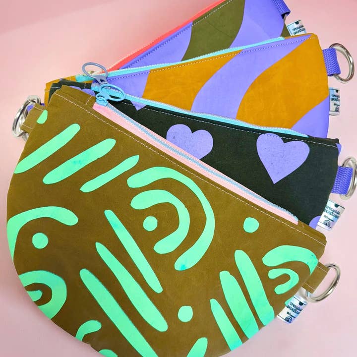 Yolla.studio - Wholesale Crossbody Bag - Women's - Handprinted on waxed canvas crossbody bag