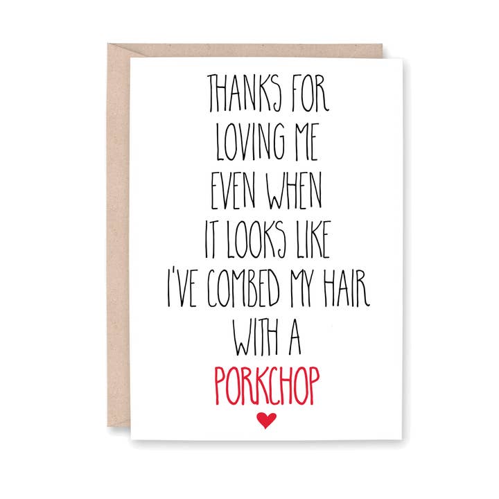 Porkchop Hair Card for wholesale by Striped Hat Studio