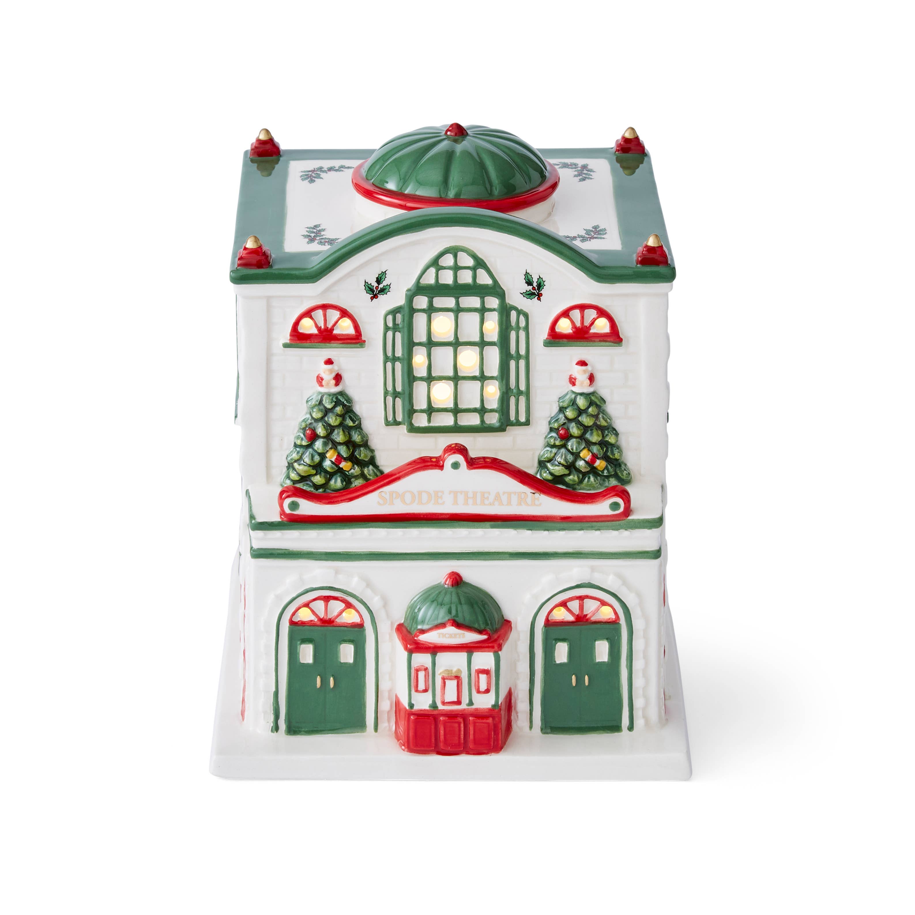 Portmeirion, Spode, Pimpernel, Nacthmann, Wrendale Designs - Wholesale Christmas Decoration - Spode Christmas Tree Figural LED Village Grand Theatre