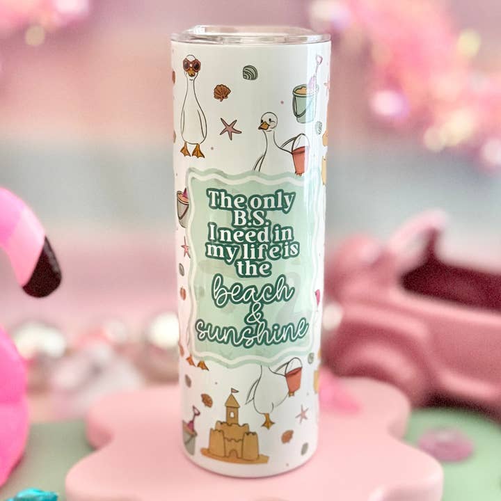 Gobelet isotherme 20oz Plage et Soleil pour la vente par HandCrofted