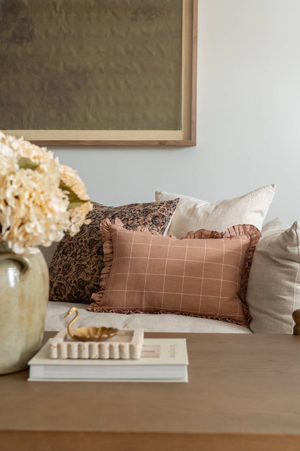 Rug & Weave - Wholesale Throw Pillow Cover - CALLIE Ruffle Pillow  7