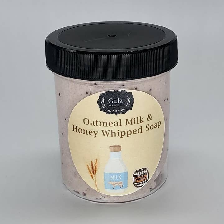 Sapone montato a base di farina d'avena, latte e miele - piccolo per la vendita all'ingrosso da parte di Gala Tea and Gifts