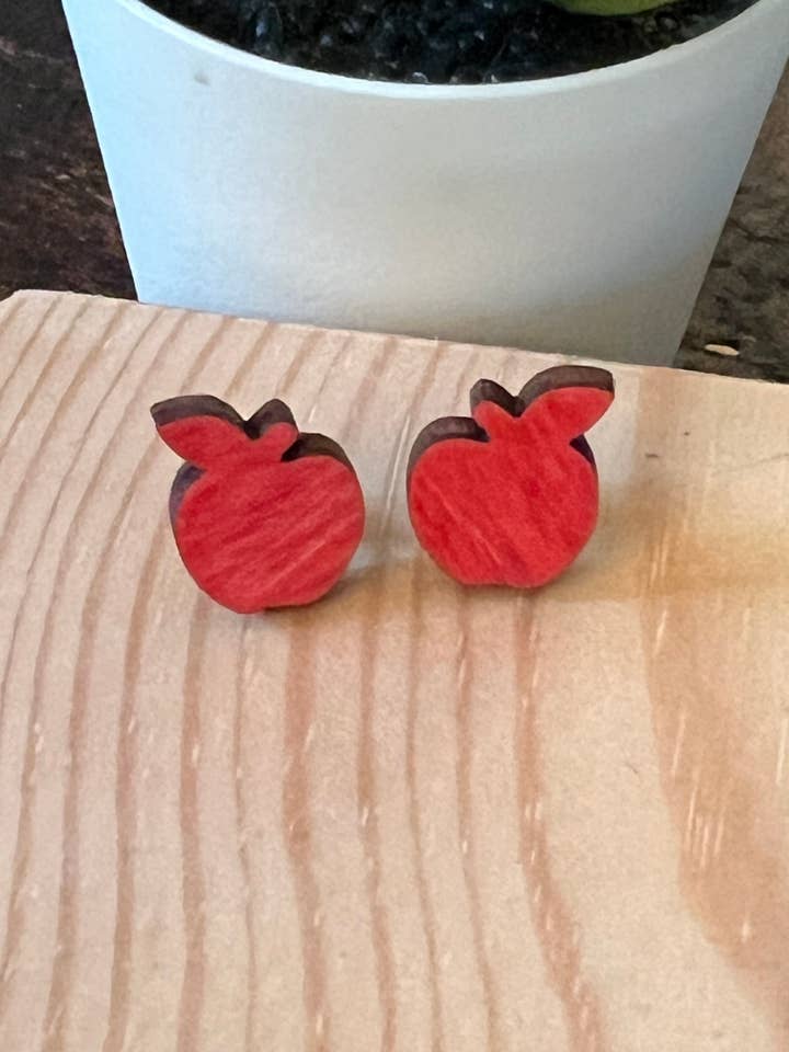 Apple Studs for wholesale by Suchfungoods