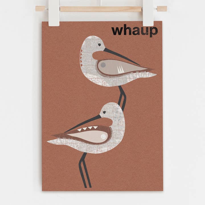 Whaup (Curlew) Art Print for wholesale by Jenni Douglas Designs