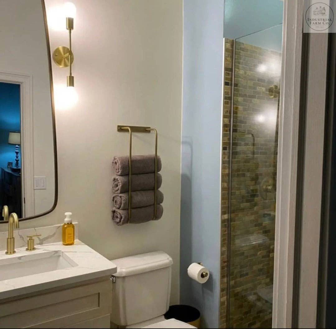 Industrial Farm Co - Wholesale Towel Holder/Hanger - The Tyler Bathroom Towel Rack10