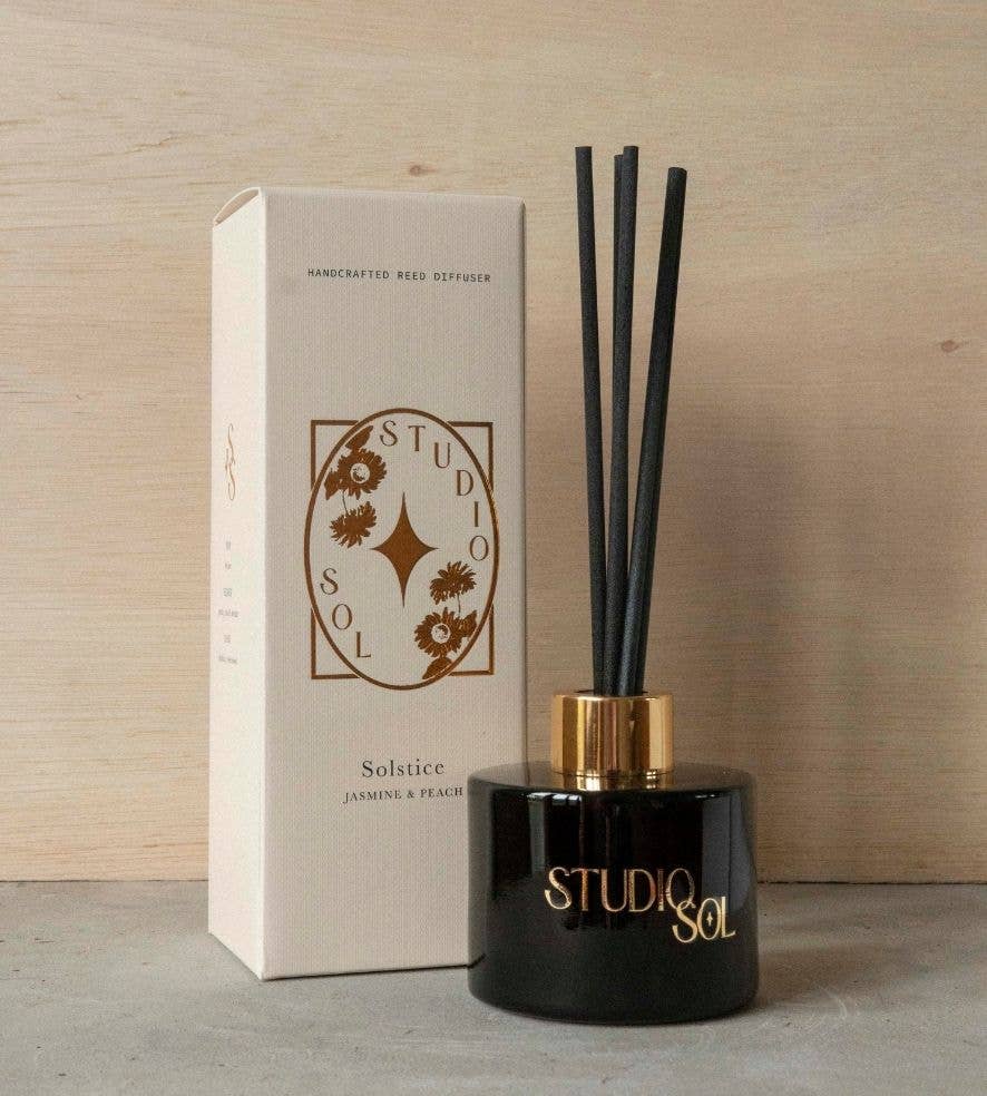 Studio Sol Store - Wholesale Reed diffuser - Solstice Diffuser | Jasmine + Peach0