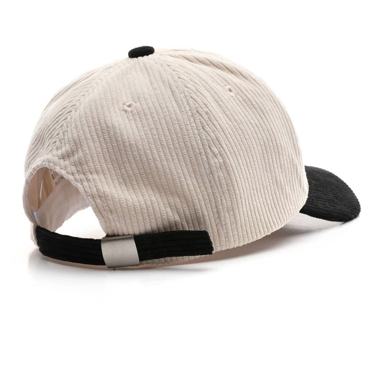 ACCITY - Wholesale Baseball Cap - Unisex - SOLID COLOR PLAIN CORDUROY COLORBLOCKED CAP_CWAH280912