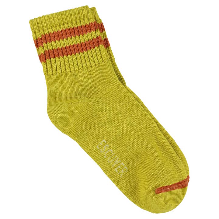 ESCUYER - Wholesale Socks - Women's - Women Ankle Socks Yellow / Orange