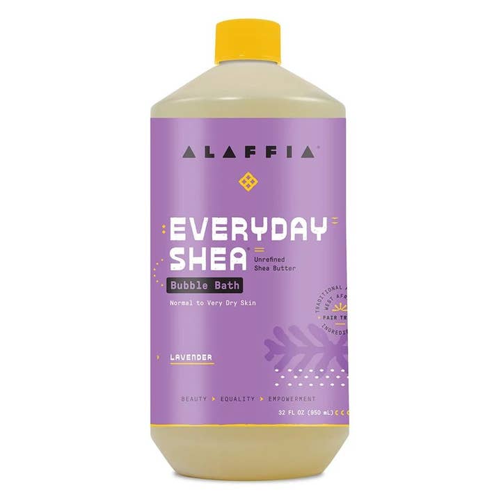 Lavender Shea Bubble Bath 32 fl. oz. for wholesale by Alaffia