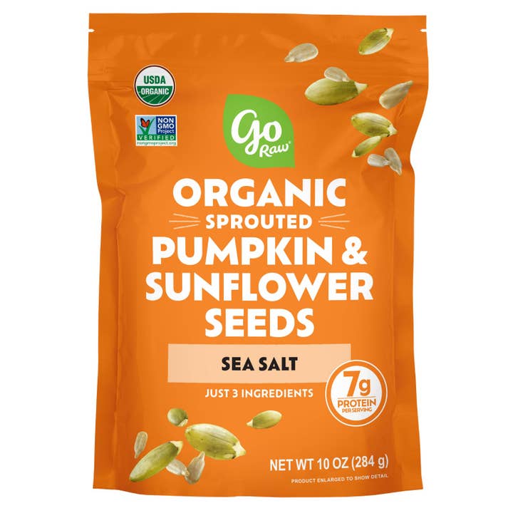 Go Raw Family Sized Pumpkin Seeds for wholesale by EVA Group