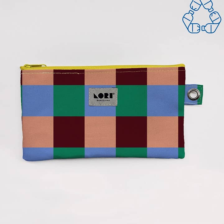Trousse – Vichy style gingham pour la vente par Lori Barcelona