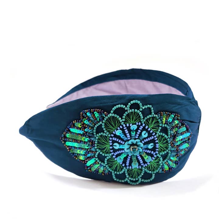 Namjosh - Venta al por mayor Cinta para el pelo - Mujer - Mandala turquesa