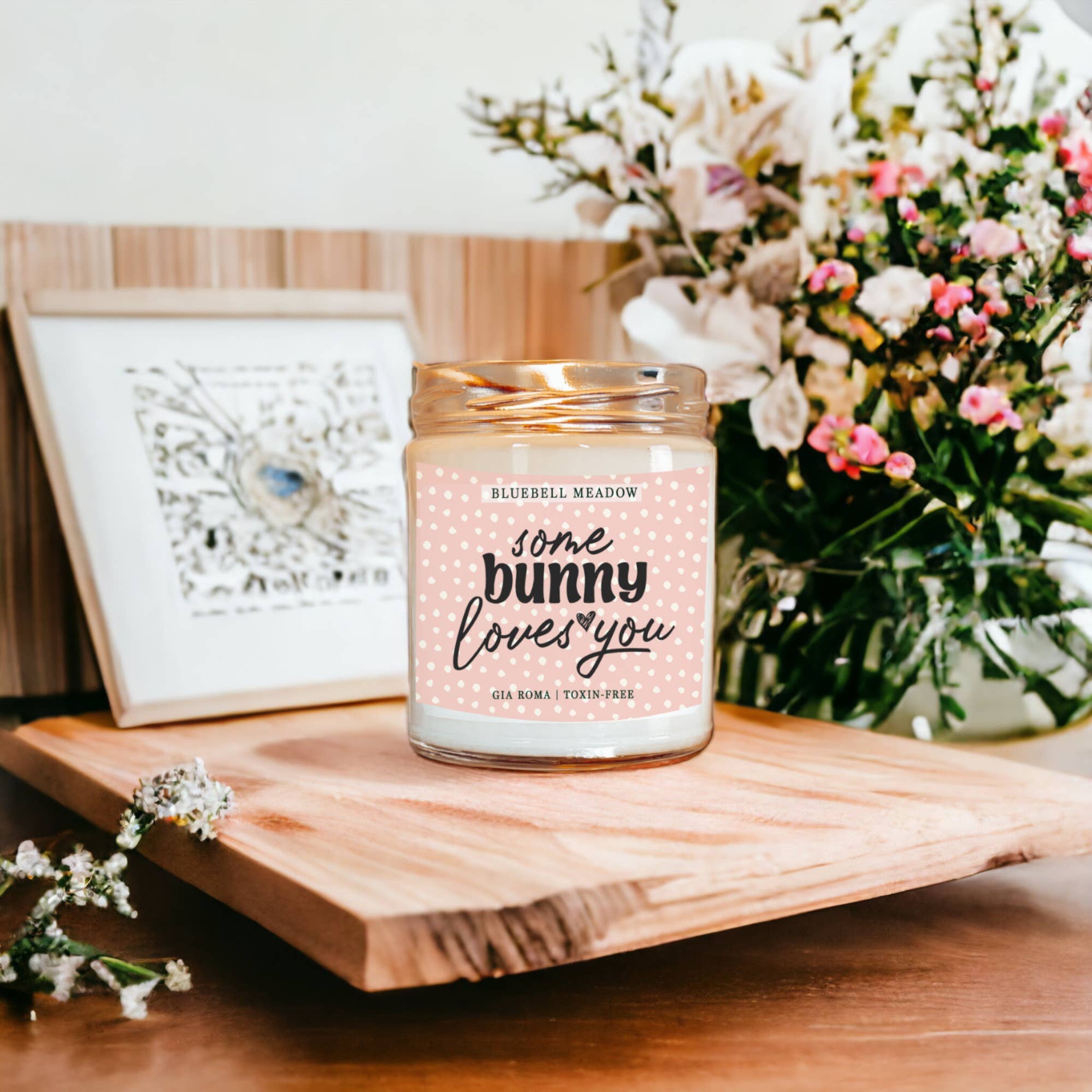 Gia Roma - Vendita all'ingrosso Candela in vasetto - Candele pasquali retrò con graziosi barattoli profumati alla soia primaverile43