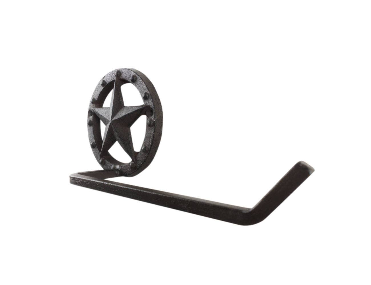 Hampton Nautical - Wholesale Toilet Paper Holder - Cast Iron Lone Star Bathroom Toilet Paper Holder 10"2