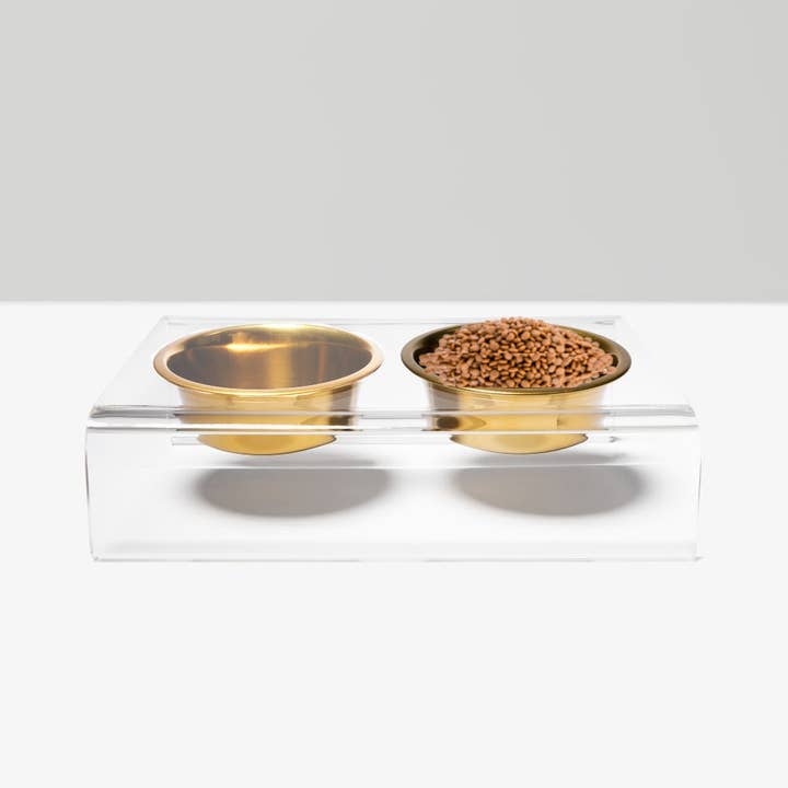 Hiddin - Wholesale Pet Bowl - Cat/Dog - Slant Gold Feeder4