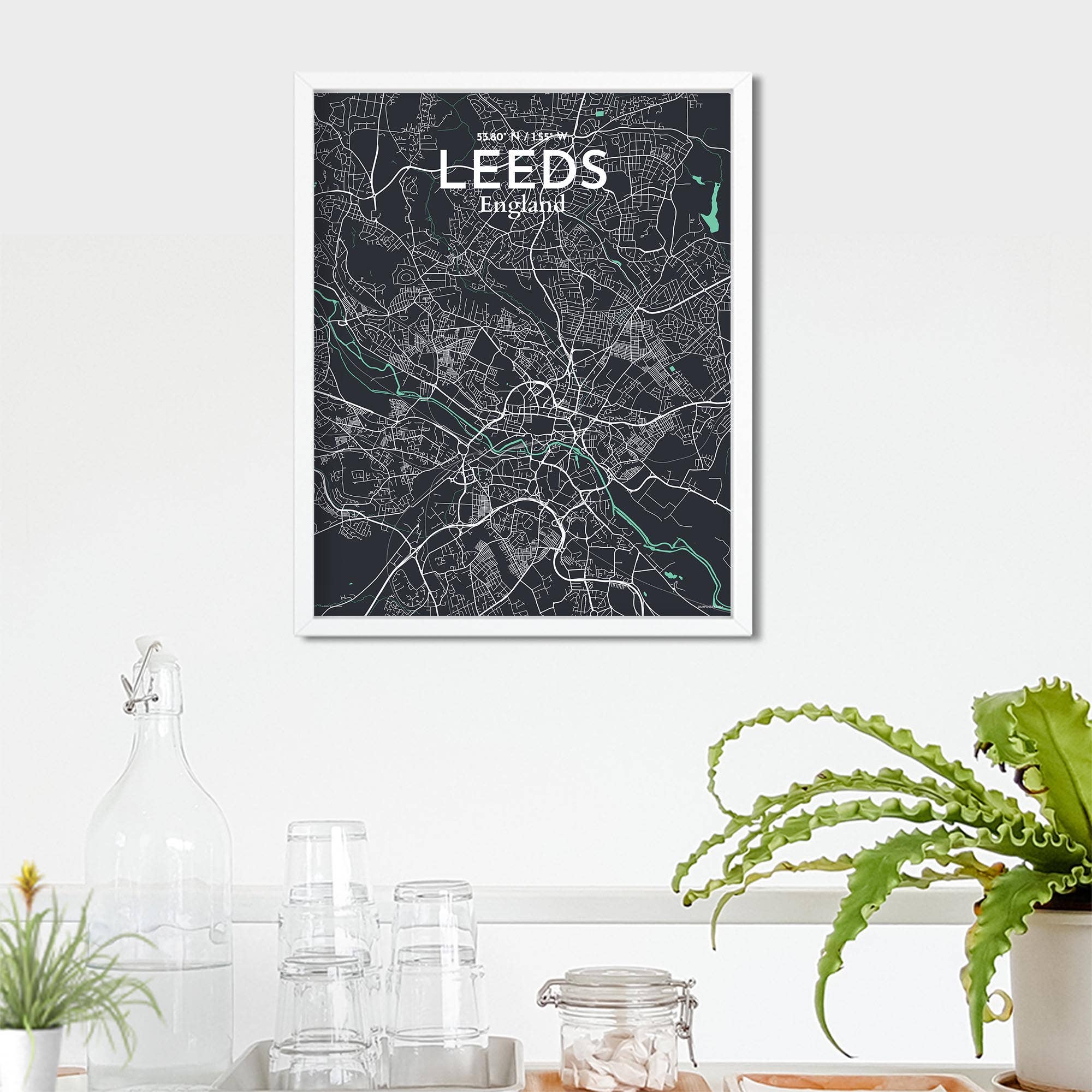 OurPoster.com – wholesale Poster – Leeds karta affisch195