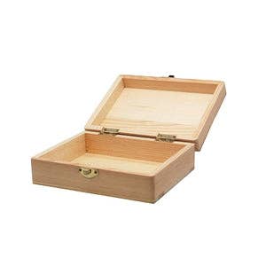 World Treasure Trading - Wholesale Decorative Box - Box, Pine Box With Clasp1
