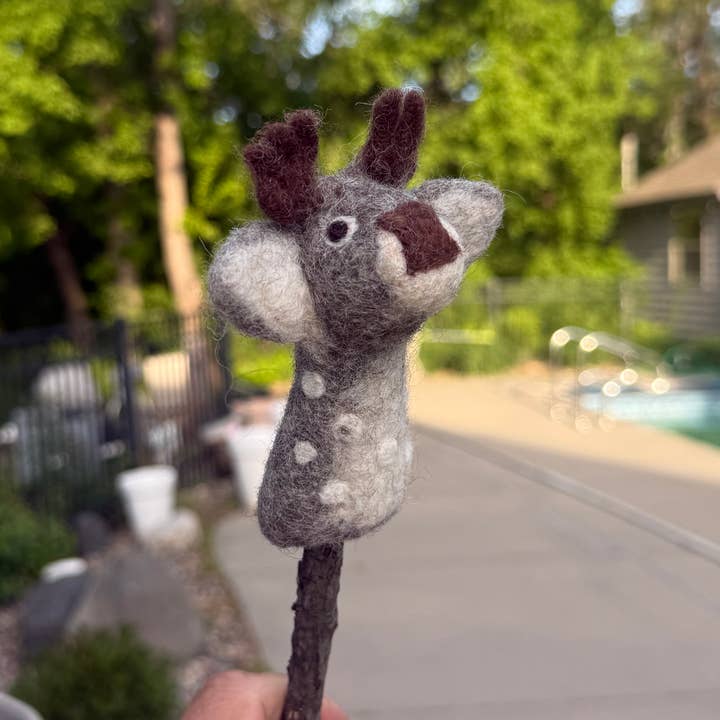 Lungta Imports - Wholesale Finger puppet – Child & baby - Finger Puppets, Animal Puppets 3-D Hand Felted1