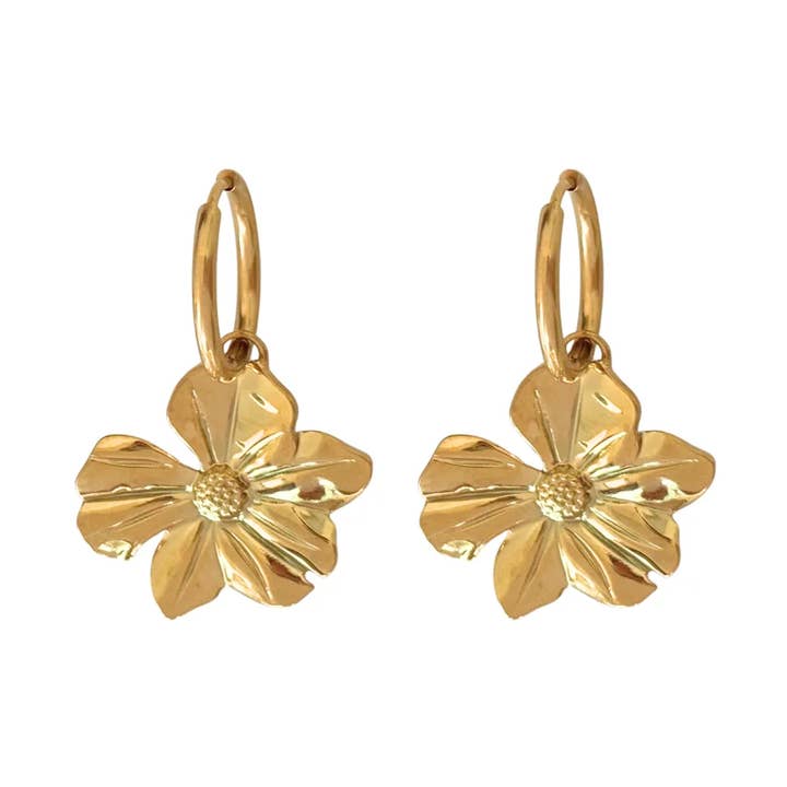 Wildflower Earrings - Gold for wholesale by Saint Clairmont