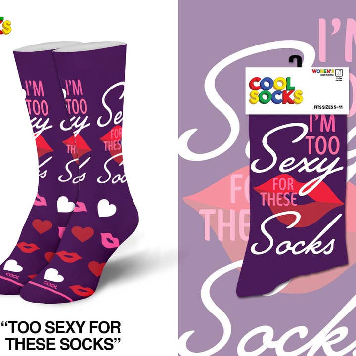 Cool Socks - Wholesale Socks - Women's - Too Sexy - Womens Crew Folded