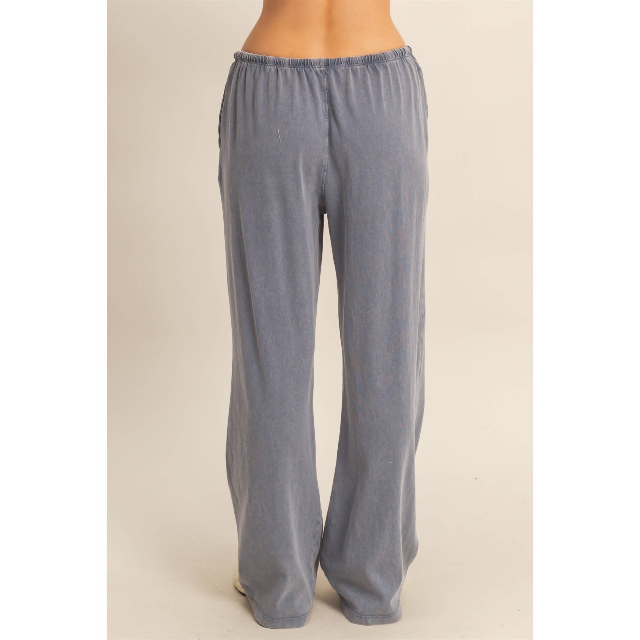 Double Zero - Vendita all'ingrosso Pantaloni sportivi/da jogging loungewear - Donna - Pantaloni rilassati a vita con coulisse lavati con minerali28