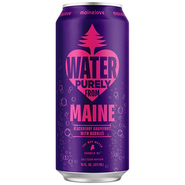 mainelove Blackberry Grapefruit Seltzer 16oz | 12 Pack for wholesale by mainelove