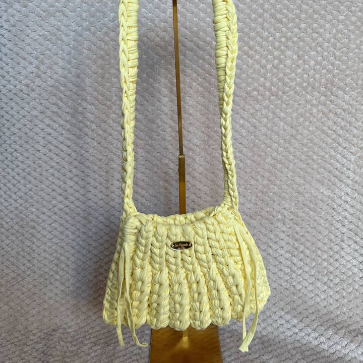 Bolso de mano de crochet hecho a mano para venta al por mayor de Les Noeuds de Flo