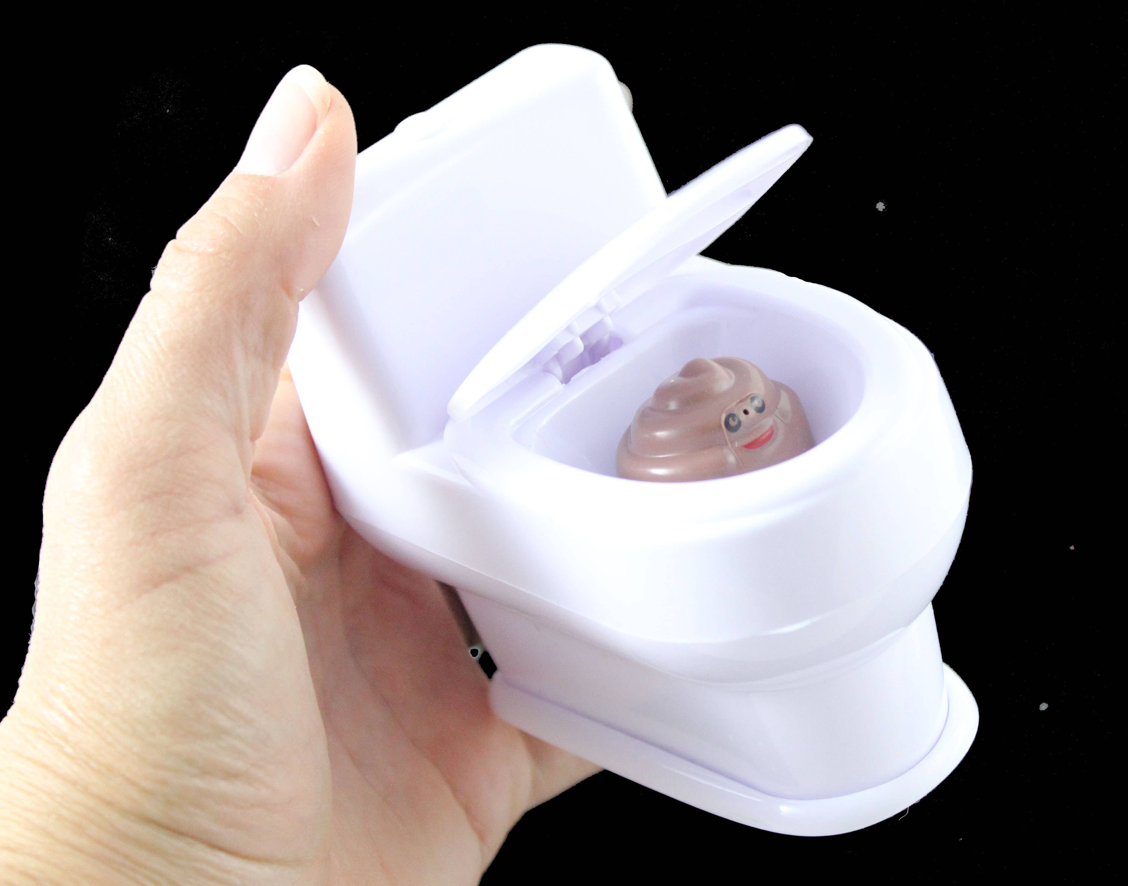 Curious Minds Toys – wholesale Gag gift/novelty gift – 1 Funny Joke Toilet - Potty Gag Trick - Open Lid and It Squ0