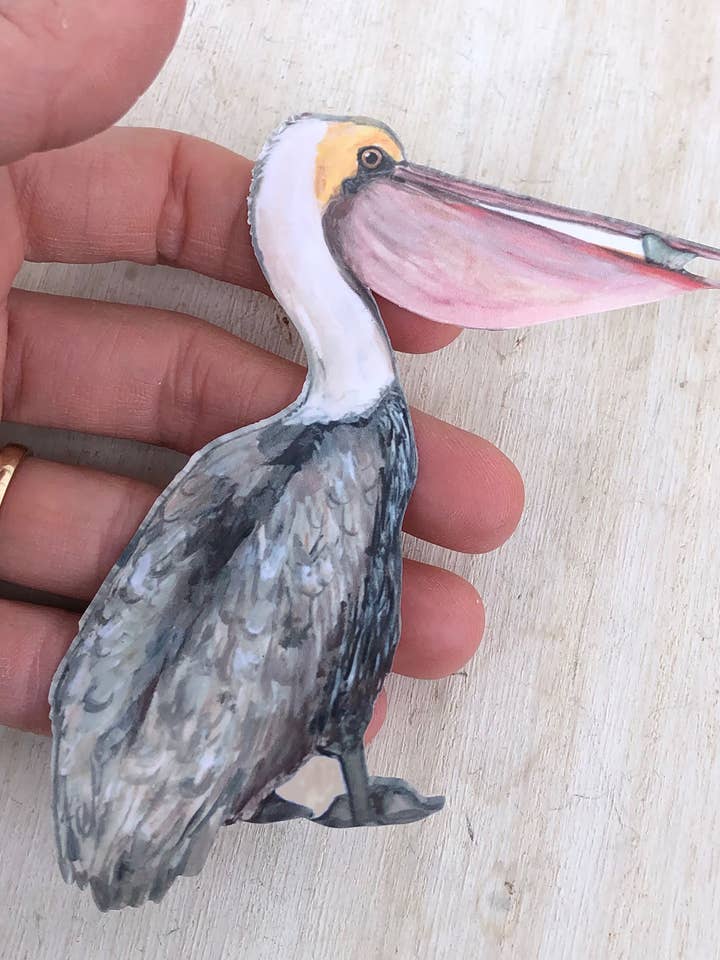 Pelican magnet for wholesale by Faith and Franklin