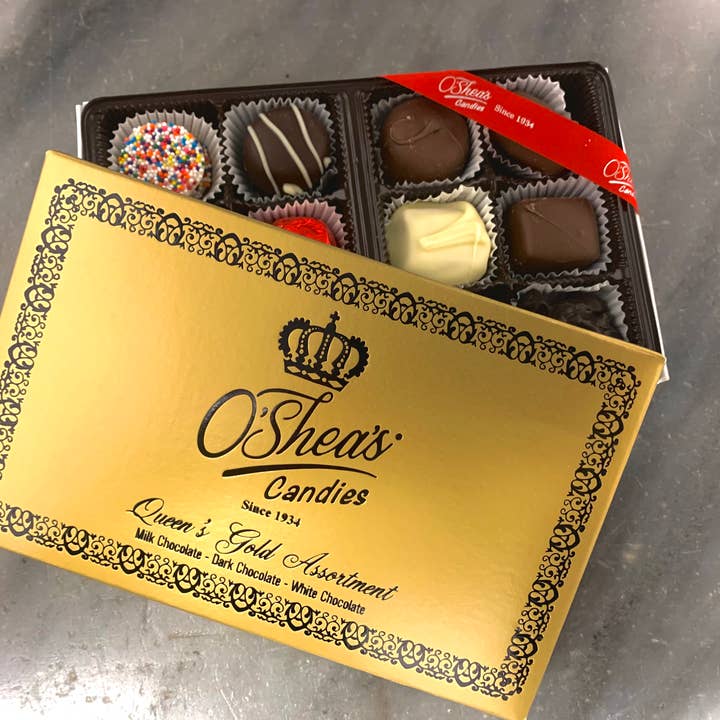 O'Shea's Candies Sweet Shop - Wholesale Chocolate Box - Occasion Gift Box “Queens Gold Box” 👸