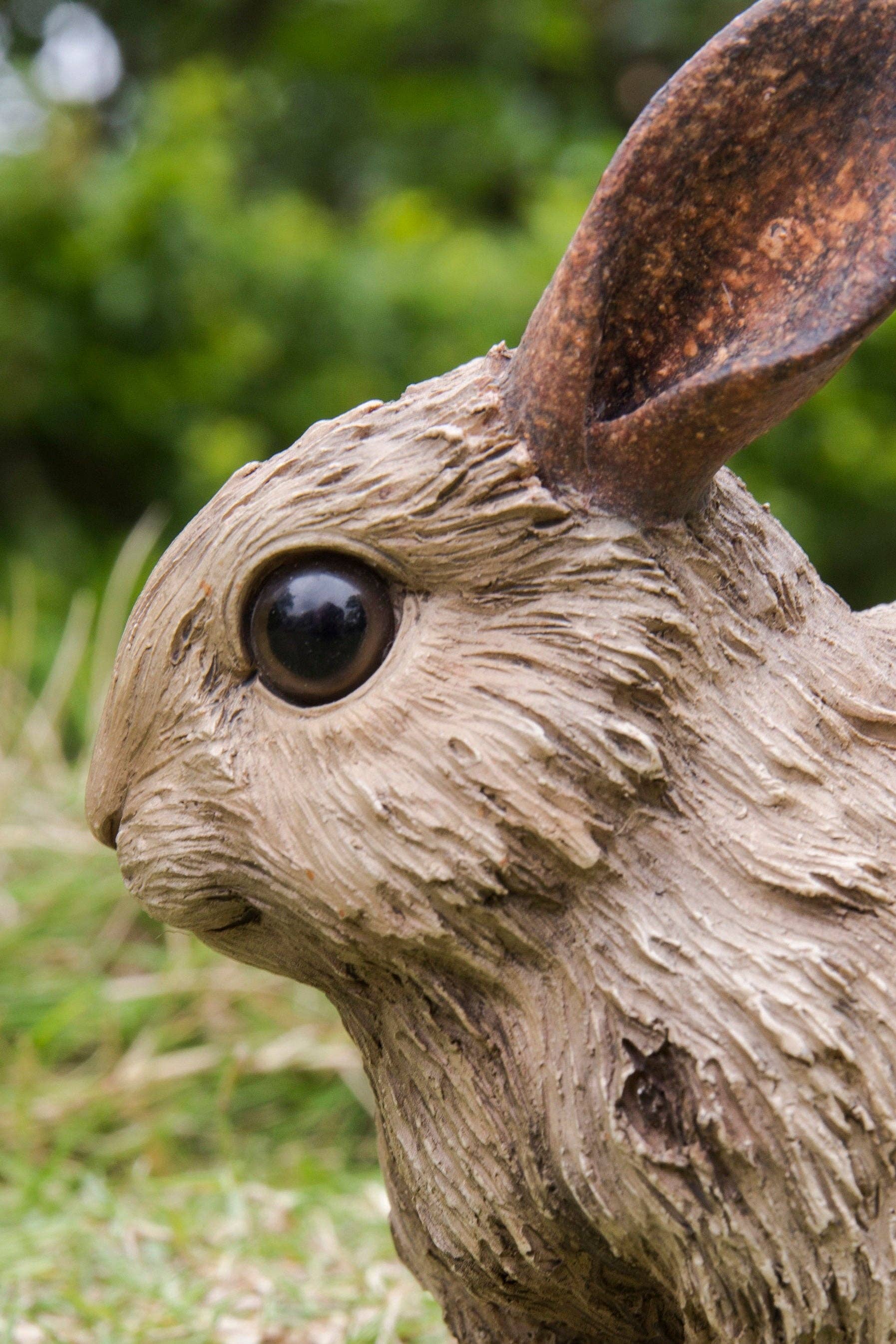Hi-Line Gift Ltd. - Wholesale Decorative Figurine - Small Driftwood Rabbit Statue2