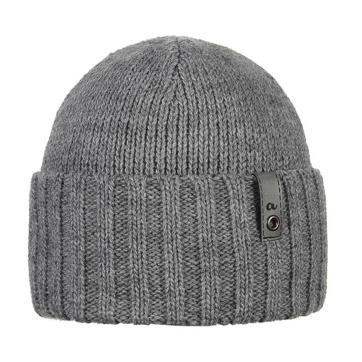 gris oscuro Gorro de hombre «Almerigo» en acrílico gris oscuro de venta al por mayor en Faire