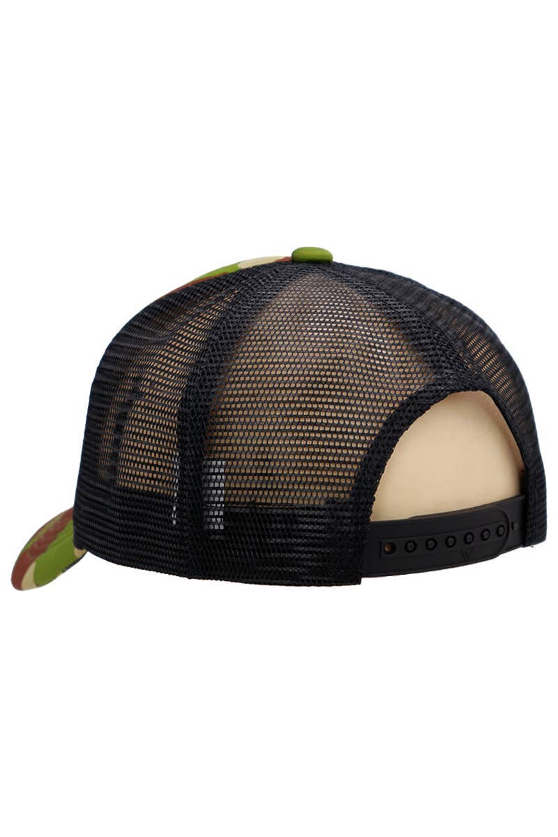 Cap Zone - Wholesale Trucker Hat - Unisex - Camouflage Five Panel Foam Trucker Hat4