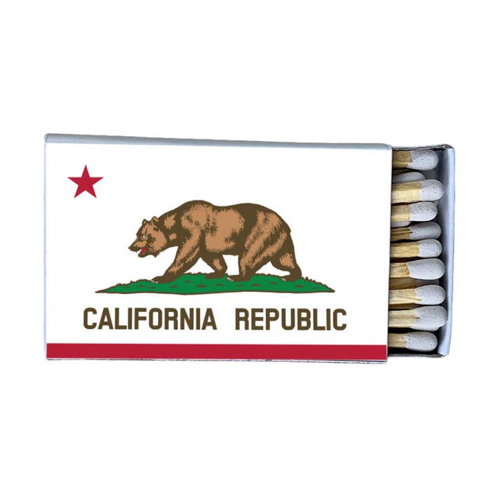 Allumettes • Drapeau de Californie • Décoration intérieure pour bougies et encens pour la vente par Most Amazing