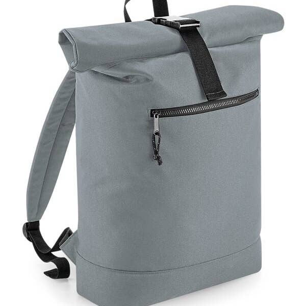 Logo Free Clothing – wholesale Backpack – Unisex – BagBase Recycled Roll Top Backpack | 20 Litre Rucksack | Laptop Storage to 15.6" | 7 Colours | One Size6