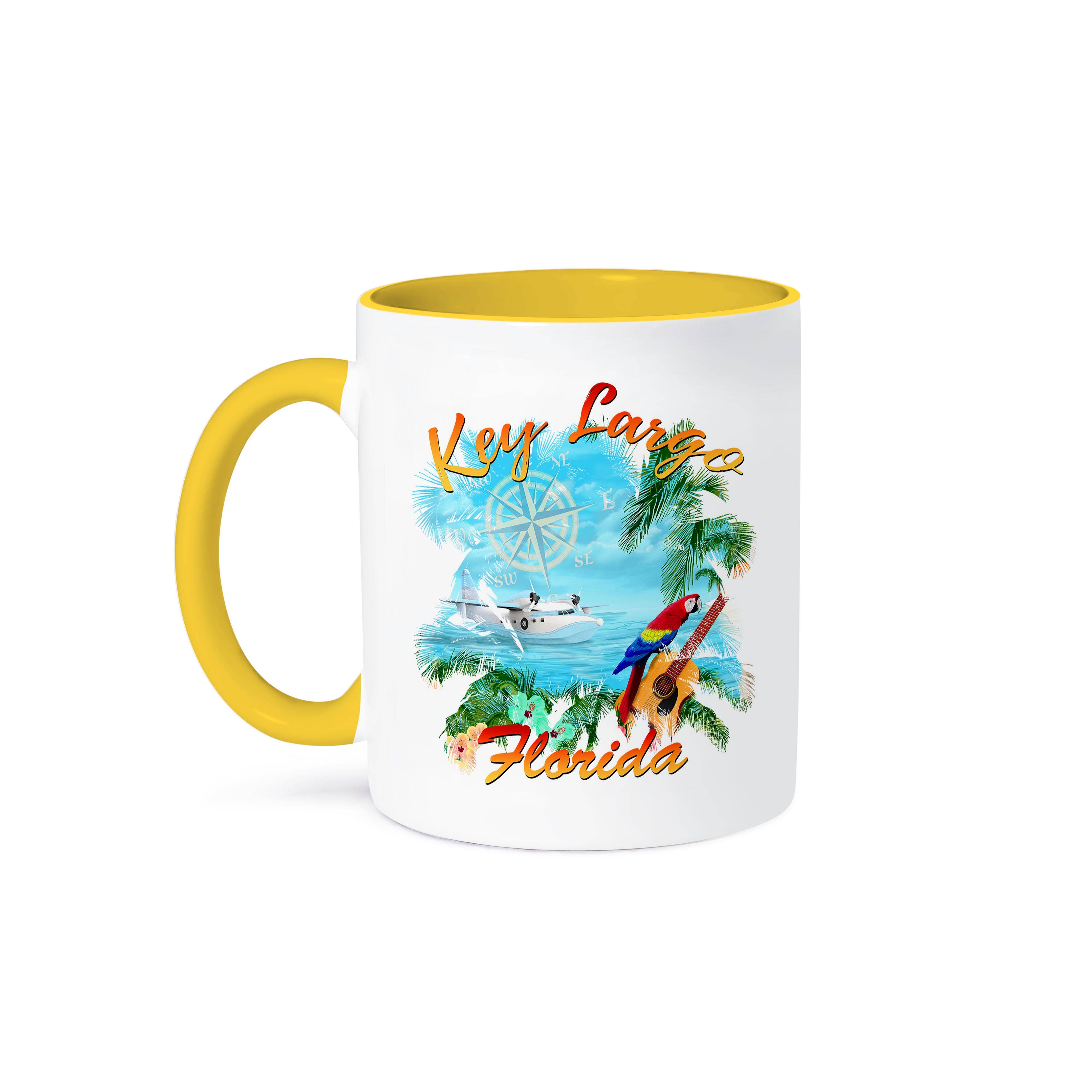 3dRose - Wholesale Coffee Mug - 3dRose, Key Largo, Florida trop rock island music design with a sea plane., Mug0