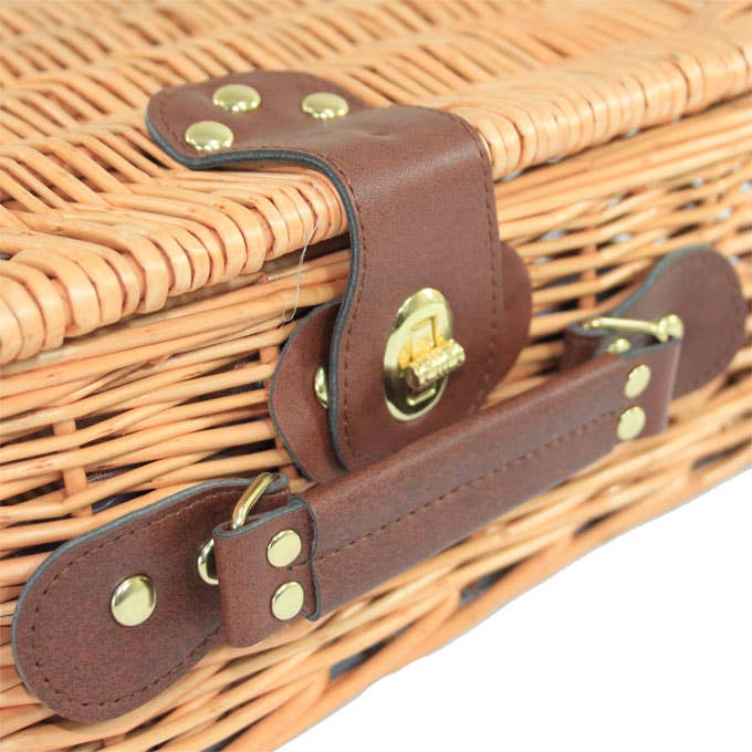 Candi Gifts - Wholesale Basket - 10 x Empty Natural Wicker Hamper Baskets with Lids (12")