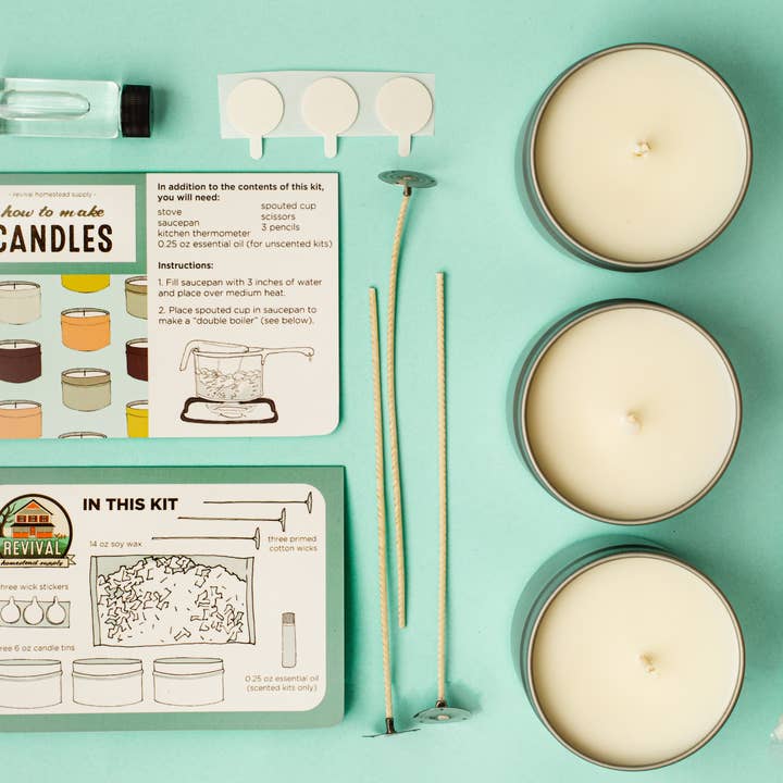 Revival Homestead Supply - Wholesale DIY Craft Kit - Soy Candle Kit, Scented, Make Your Own, DIY7